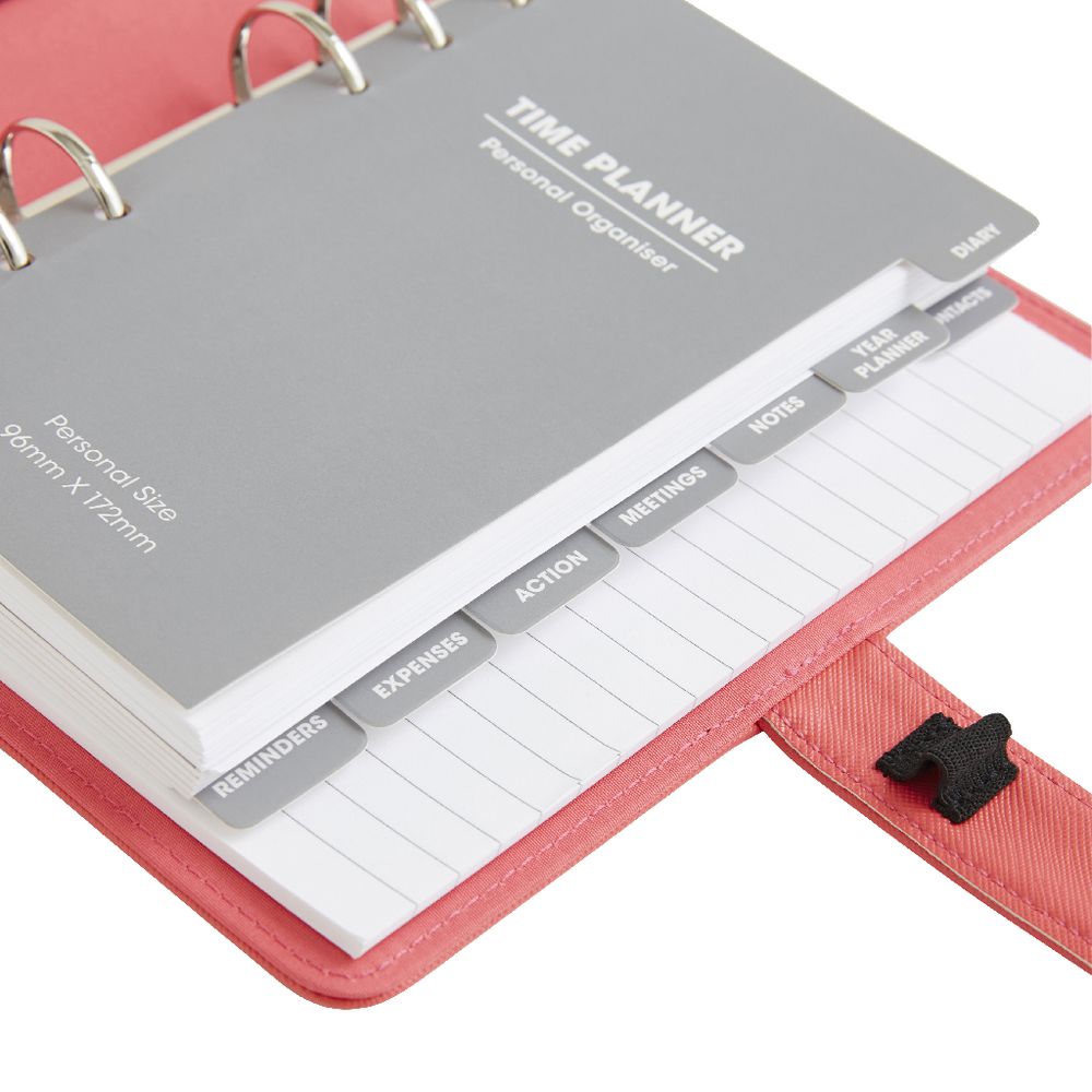 J.Burrows Criss-Cross 2017 Personal Timeplanner Cover Red