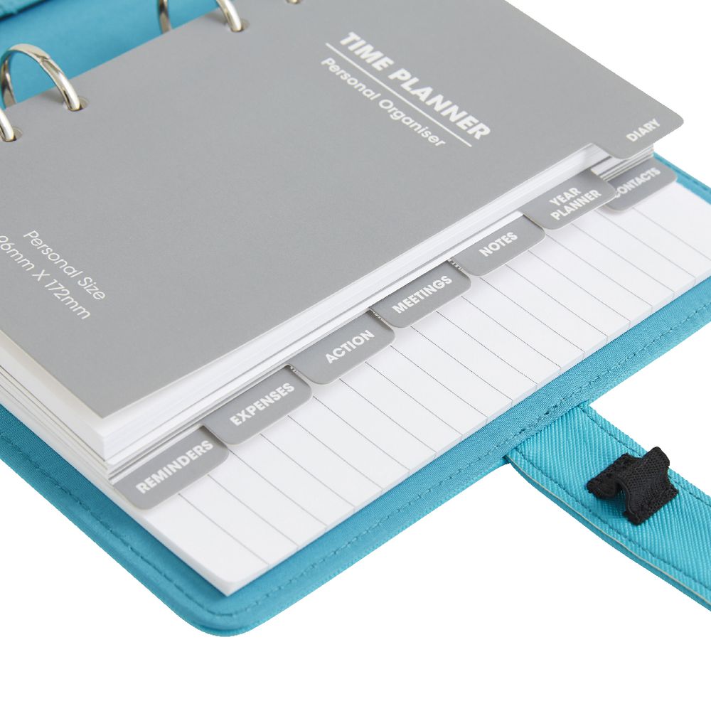 J.Burrows Criss-Cross 2017 Personal Timeplanner Cover Teal