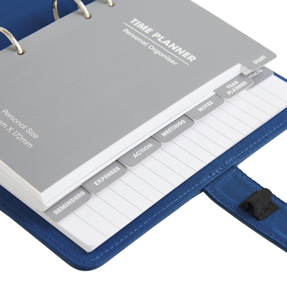 J.Burrows Canvas 2017 Personal Timeplanner Cover Navy