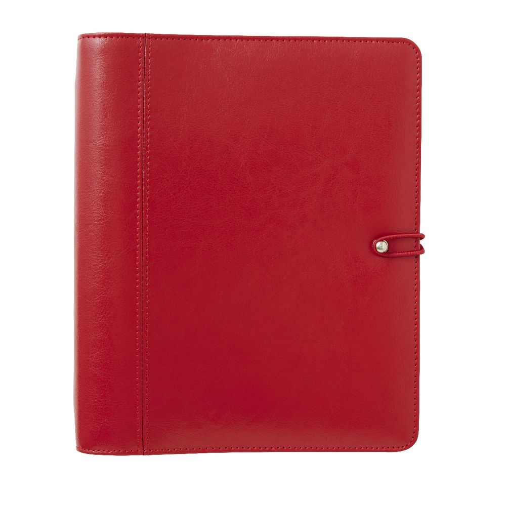 Ampersand PU Split Leather 2017 Desk Timeplanner Cover Red