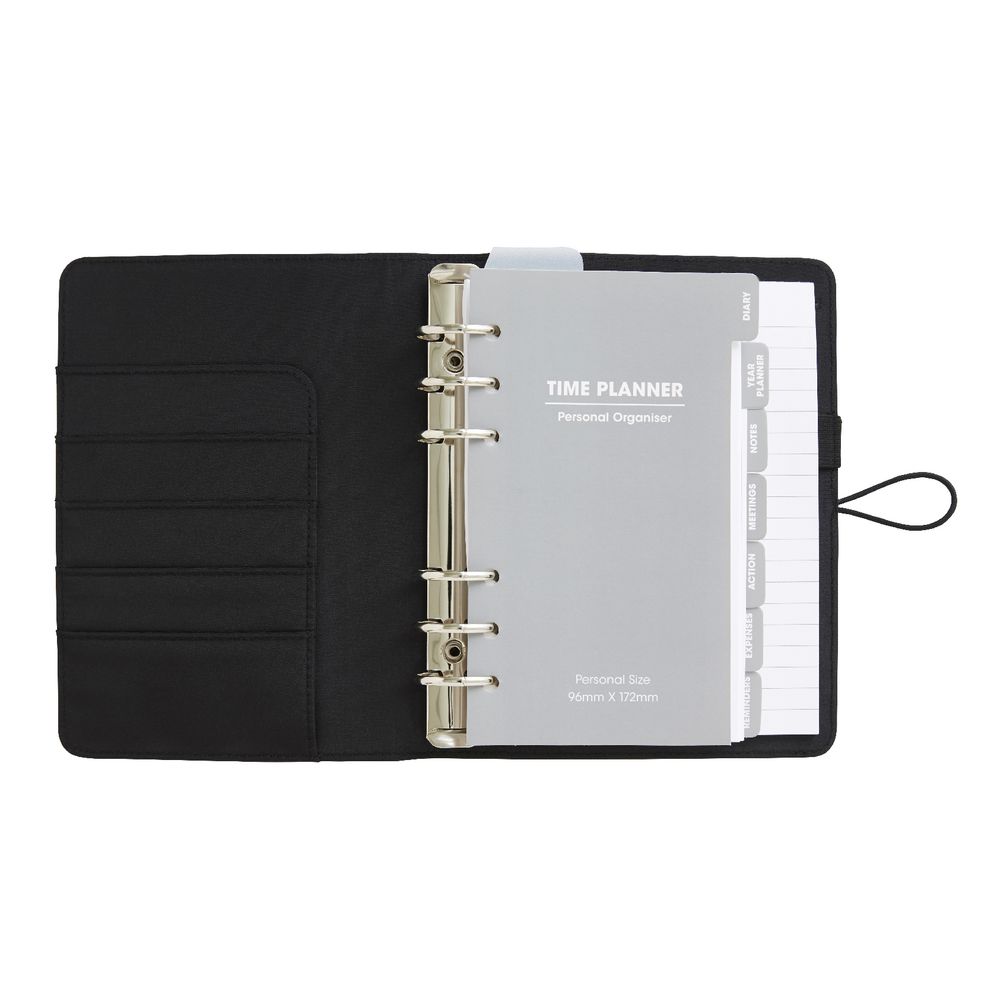 Ampersand Split Leather 2017 Personal Timeplanner Cover Black