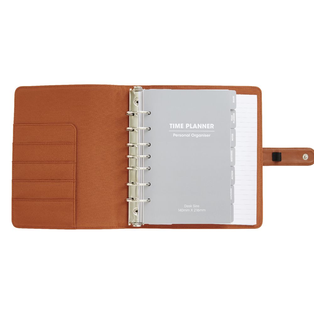 J.Burrows PU 2017 Desk Timeplanner Cover Tan