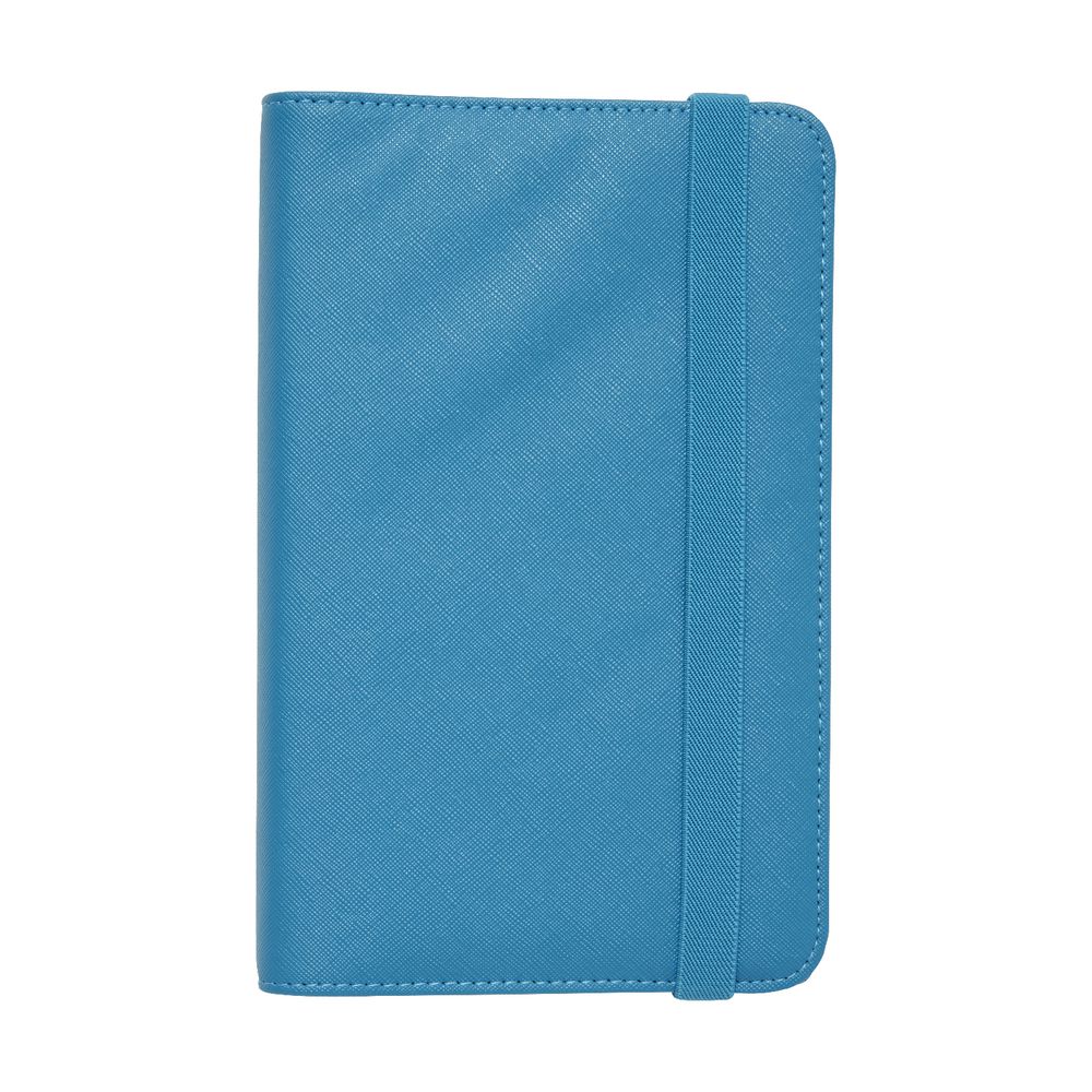 Otto Business Card Binder 3UP Criss Cross Blue