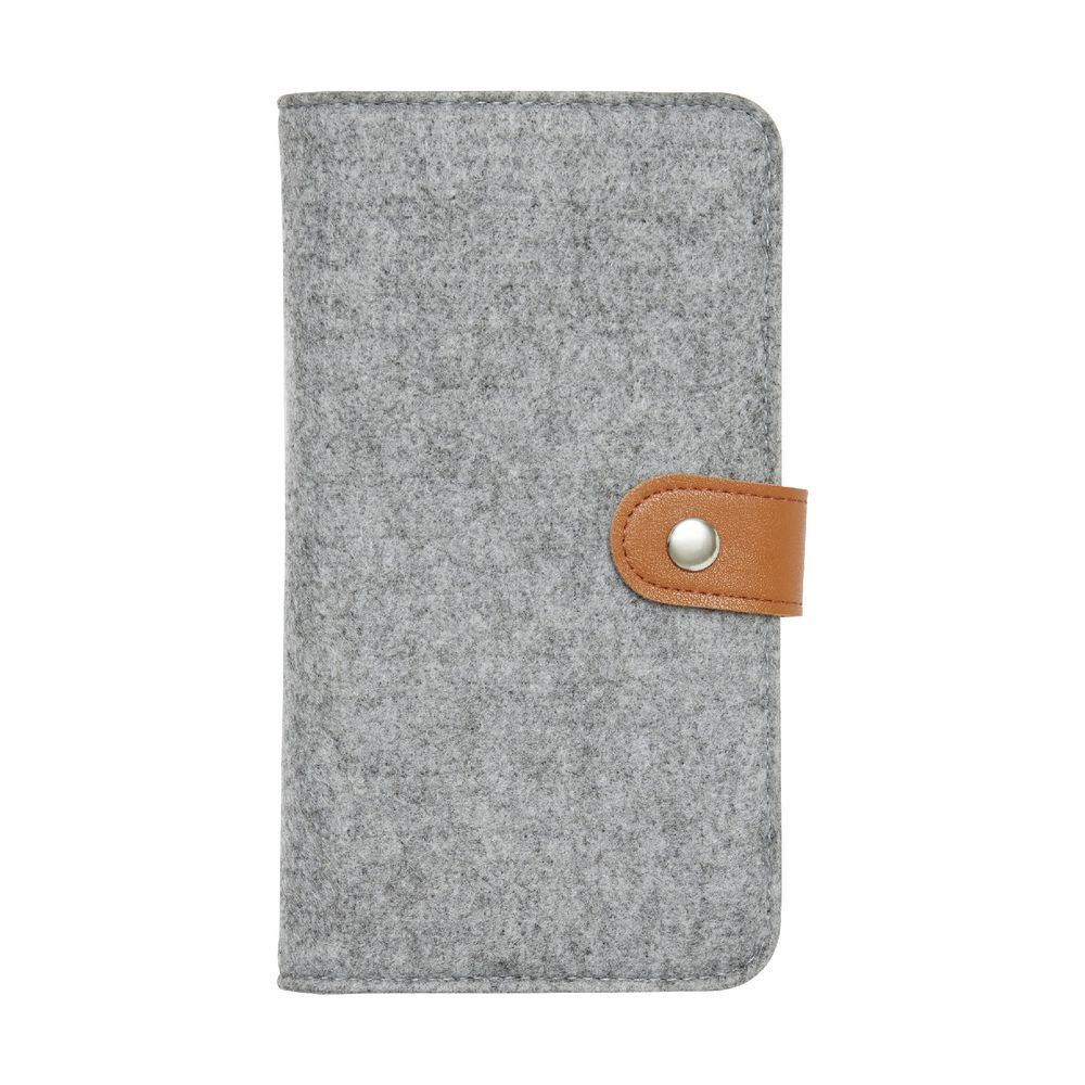 Otto Felt Business Card Folder Grey