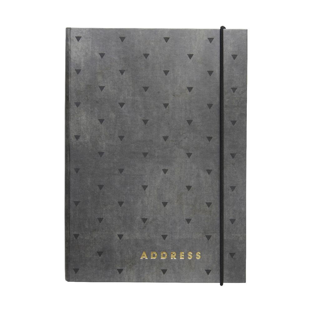 Otto A5 Address Book Grey Triangle