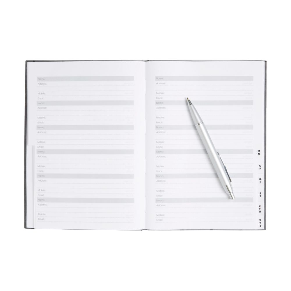 Otto A5 Address Book Grey Triangle