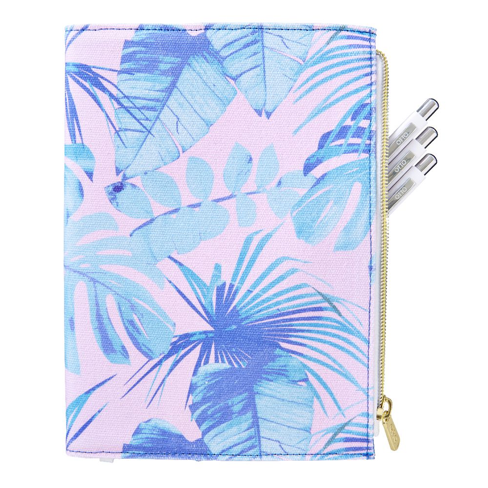 Otto A5 Canvas Journal with Zipper 192 Pages Tropical