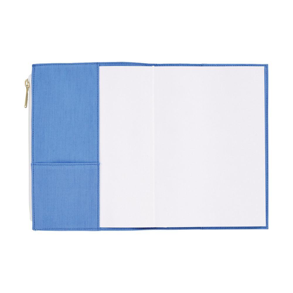 Otto A5 Canvas Journal with Zipper 192 Pages Blue