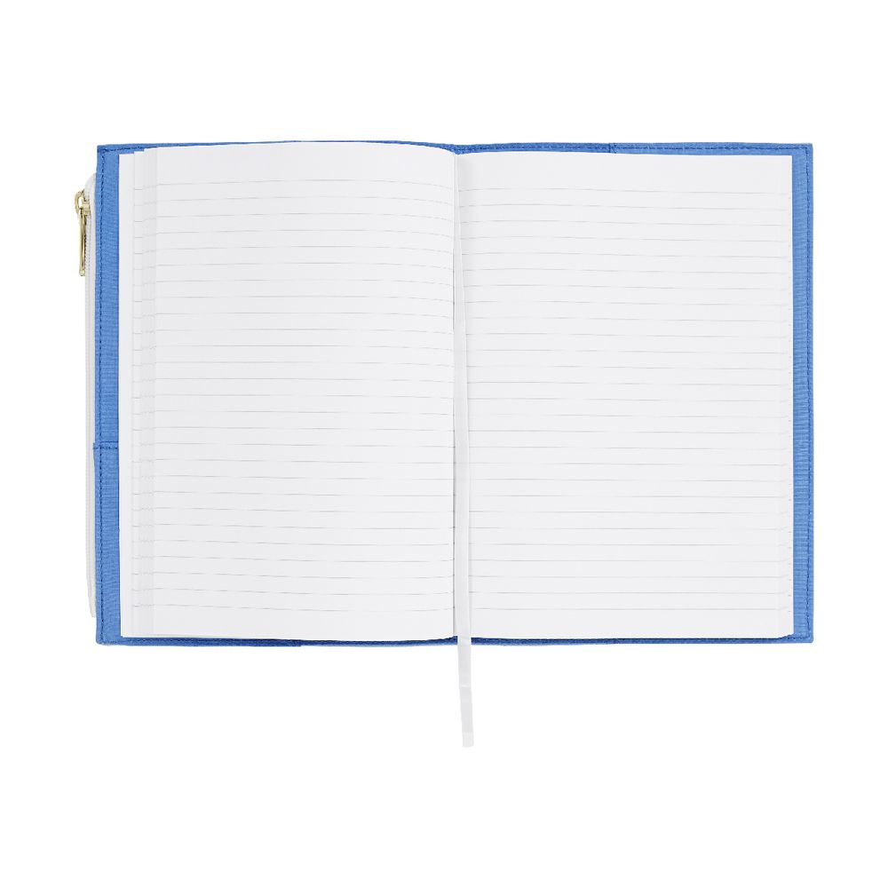 Otto A5 Canvas Journal with Zipper 192 Pages Blue