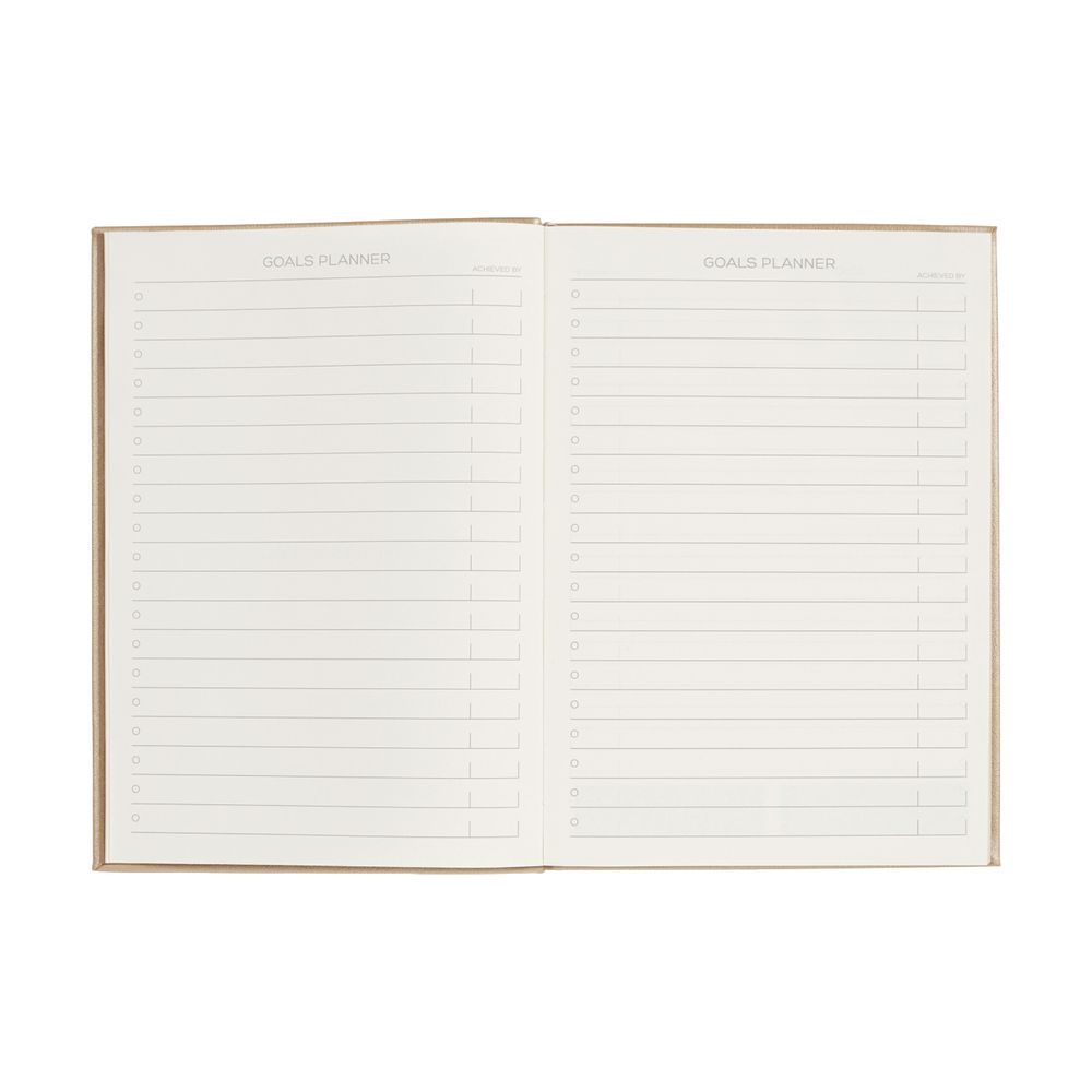 Otto A5 Goals Journal 240 Pages Gold