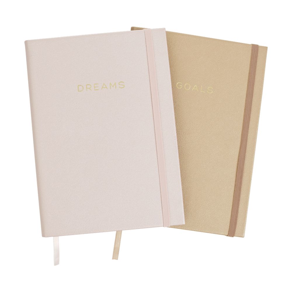 Otto A5 Goals Journal 240 Pages Gold