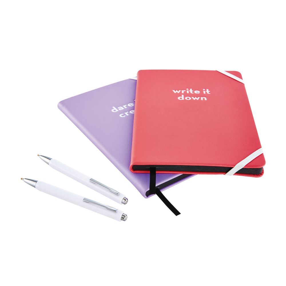 Otto A5 Hard Cover Notebook 192 Pages Purple