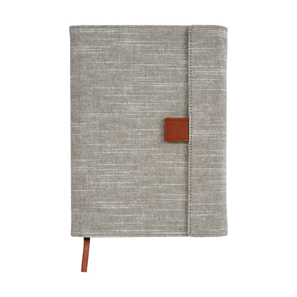 Otto A5 Fold Flap Notebook with Grid Pad 128 Pages Grey