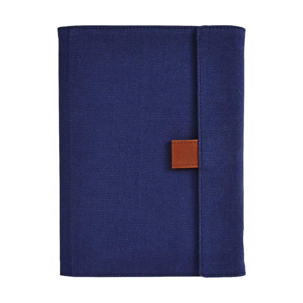 Otto A5 Fold Flap Notebook with Grid Pad 128 Pages Dark Blue