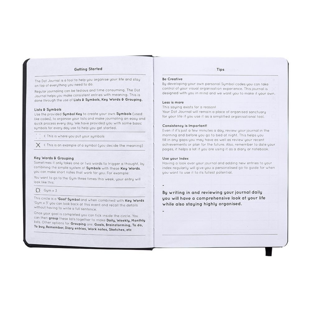 Otto A5 Bullet Journal 240 Page Black