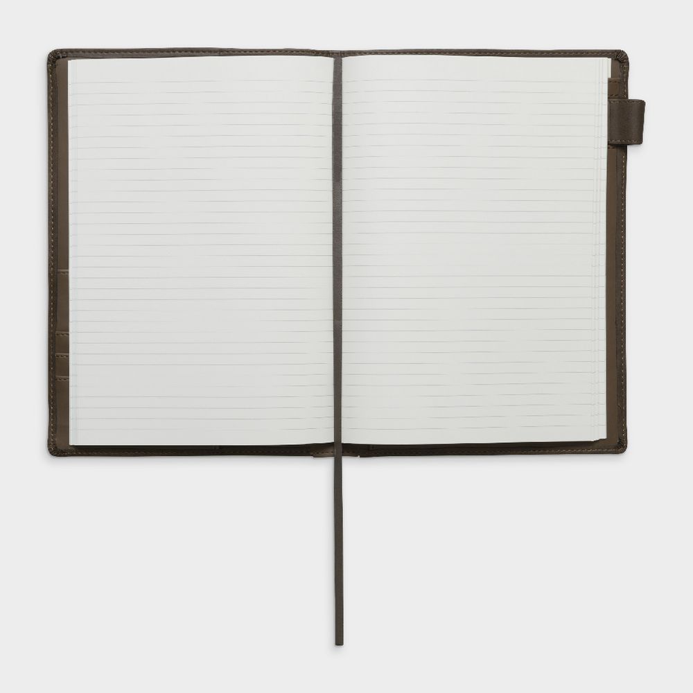 Ampersand B5 Leather Book Cover with Refill 128 Pages Brown