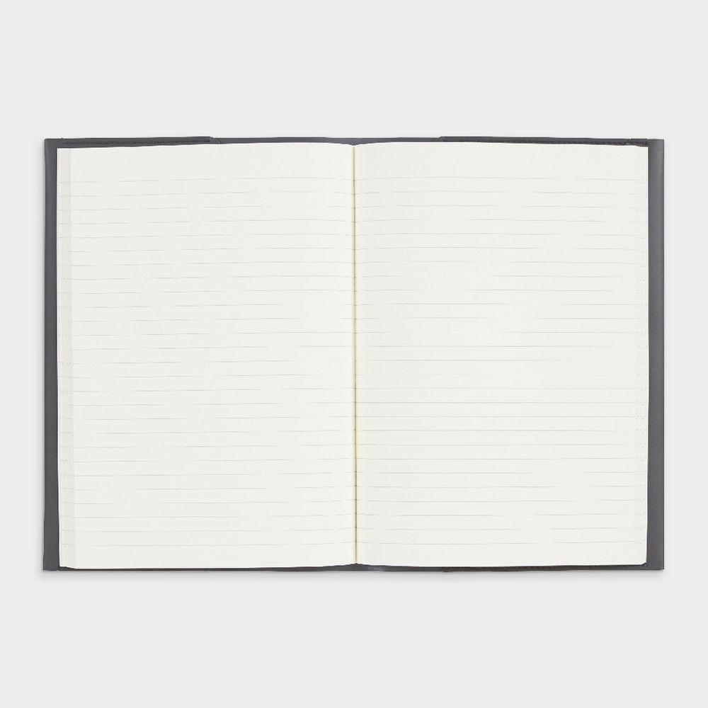 Otto A5 Italian PU Book Cover with Refill 128 Pages Black