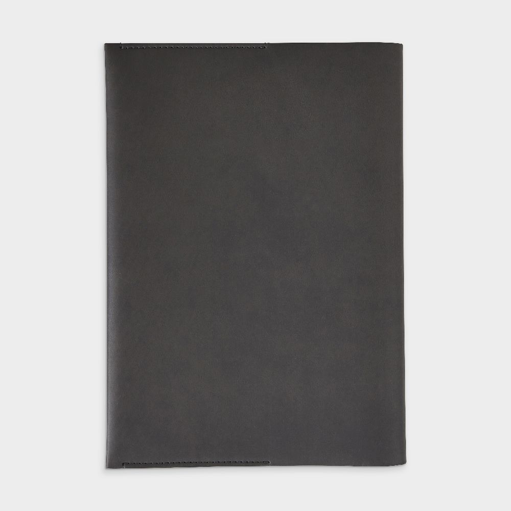 Otto A5 Italian PU Book Cover with Refill 128 Pages Black
