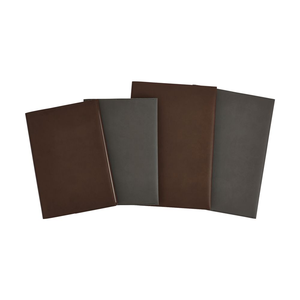 Otto A5 Italian PU Book Cover with Refill 128 Pages Brown