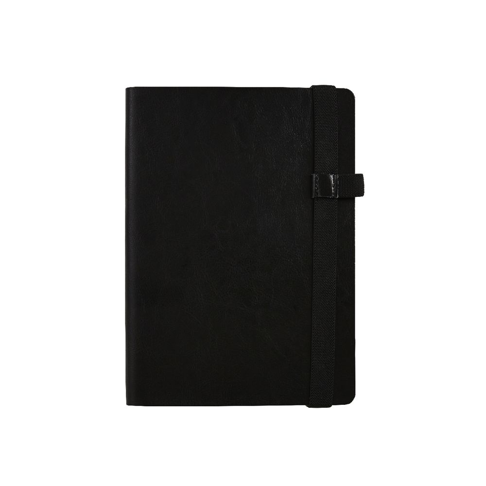 Ampersand A5 Split Leather Journal 192 Pages Black