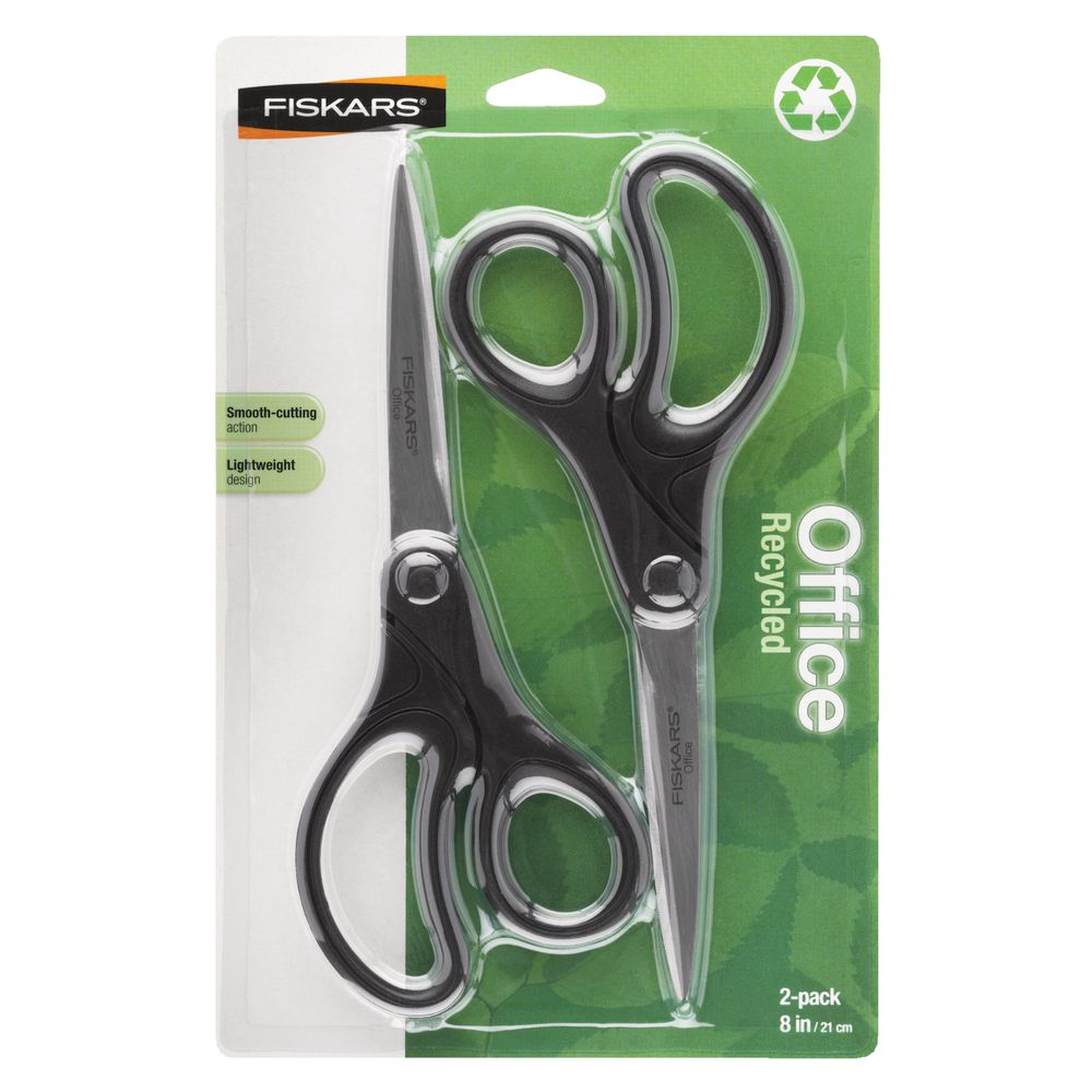 Fiskars No. 8 Recycled Office Scissors 2 Pack