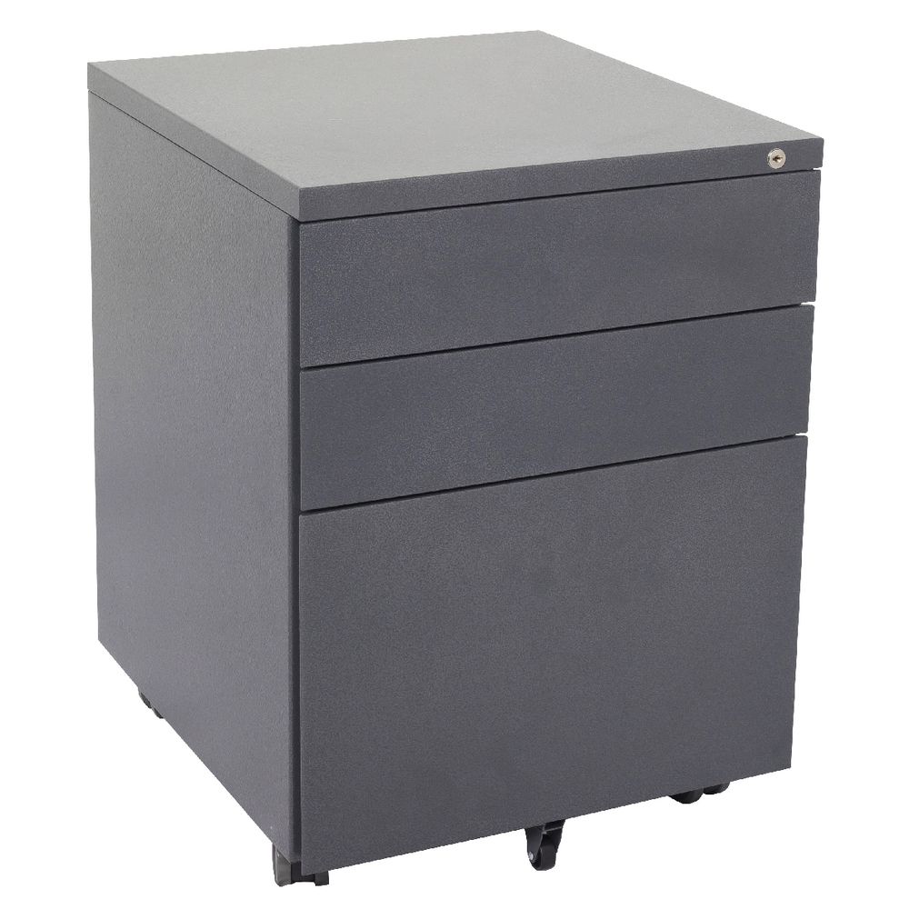 Rapidline 3 Drawer Mobile Pedestal Grey