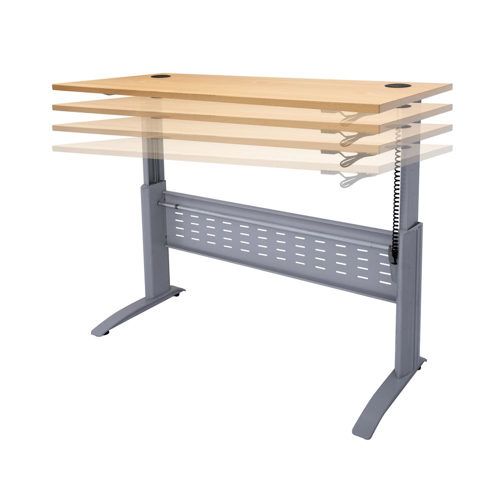 Rapidspan Electric Height Adjustable Desk 1800 x 700mm Beech