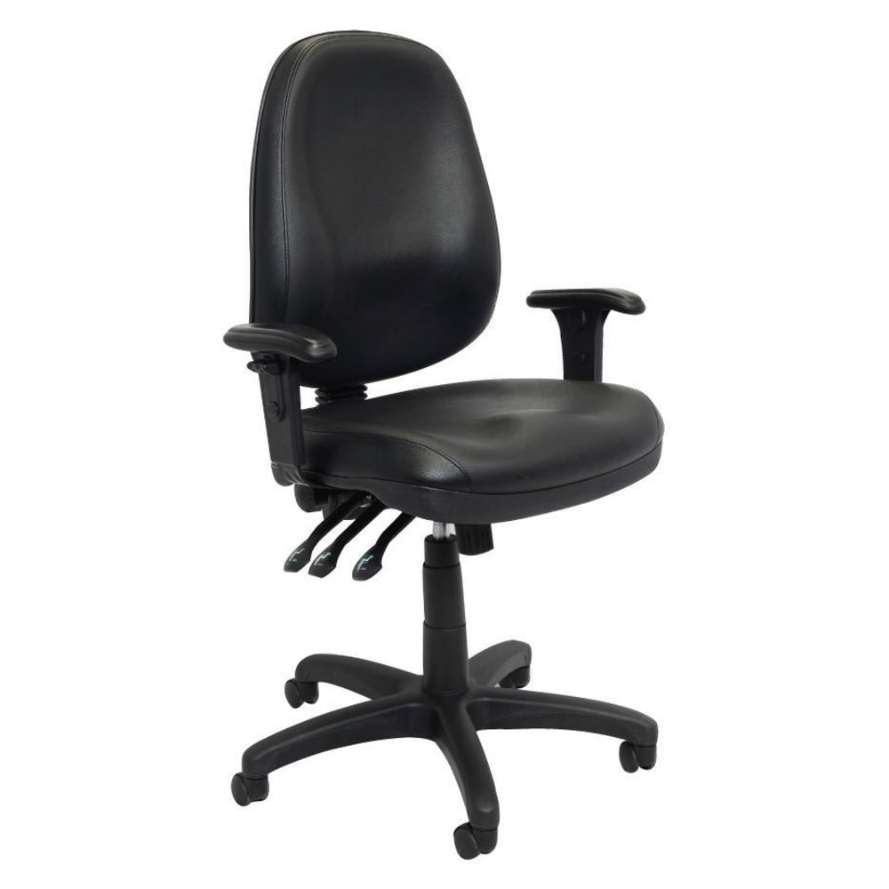 Rapidline Executive Operator Chair PU Heavy Duty Black
