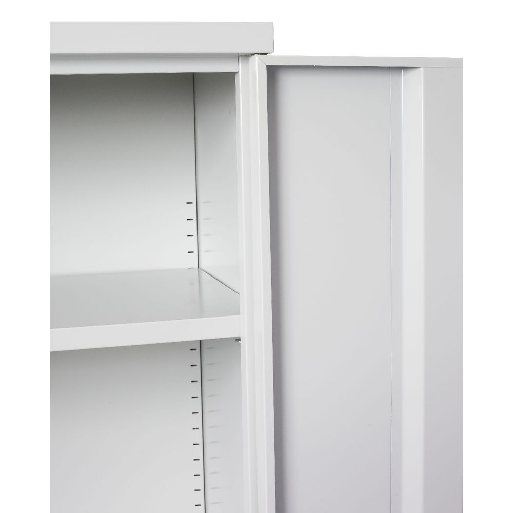 GO Stationery Cupboard 910 X 1830mm Silver Officeworks atelieryuwa