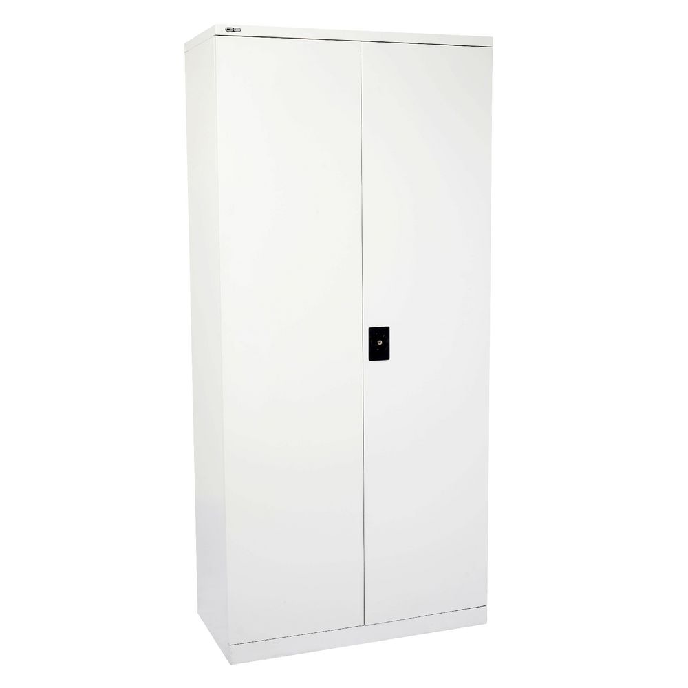 GO Stationery Cupboard 2000mm Silver