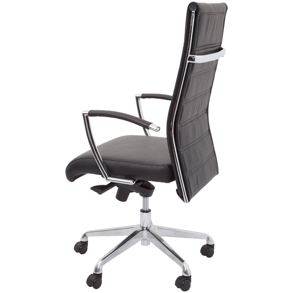 Rapidline Largo High Back Leather Chair Black