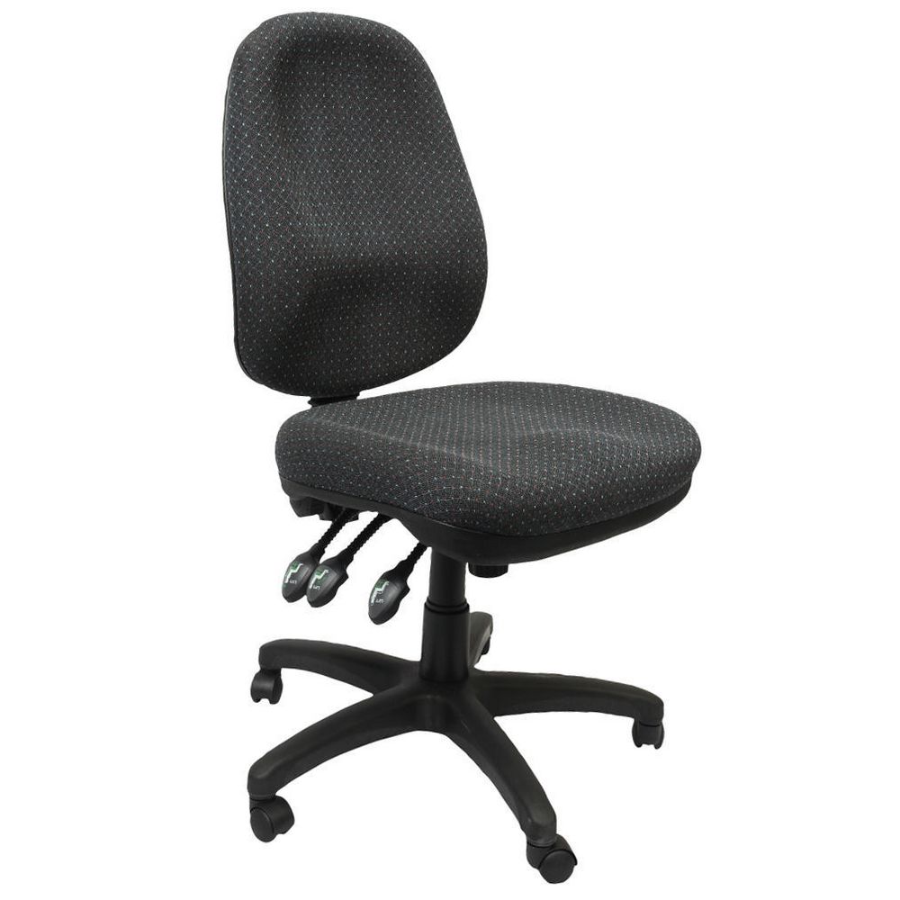 Rapidline Executive Operator Chair Heavy Duty Charcoal