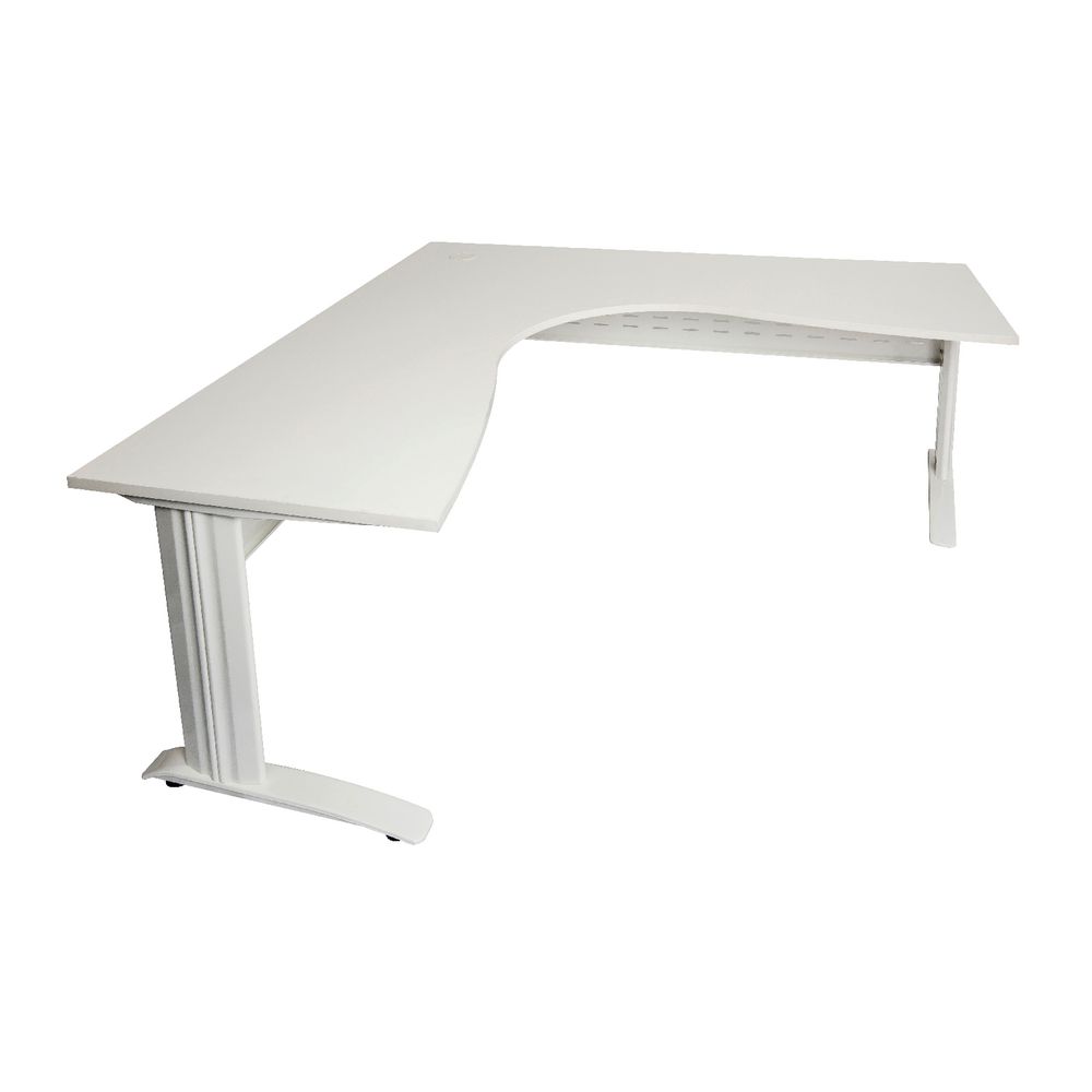 Rapidline Corner Desk 1500 x 1500 x 700mm White