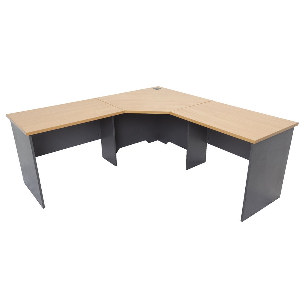 Rapidline Rapid Worker Corner Workstation 1800mm Beech