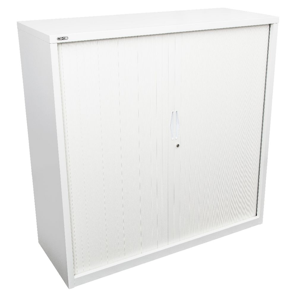 GO Tambour Door Cupboard 1200 x 900mm Silver Grey