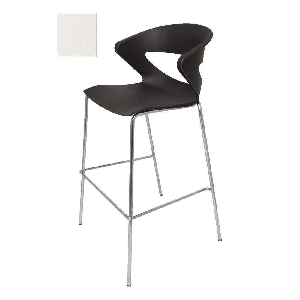 Officeworks Bar Stools | rapidline taurus bar stool with chrome base white Officeworks Bar Stools | rapidline taurus bar stool with chrome base white