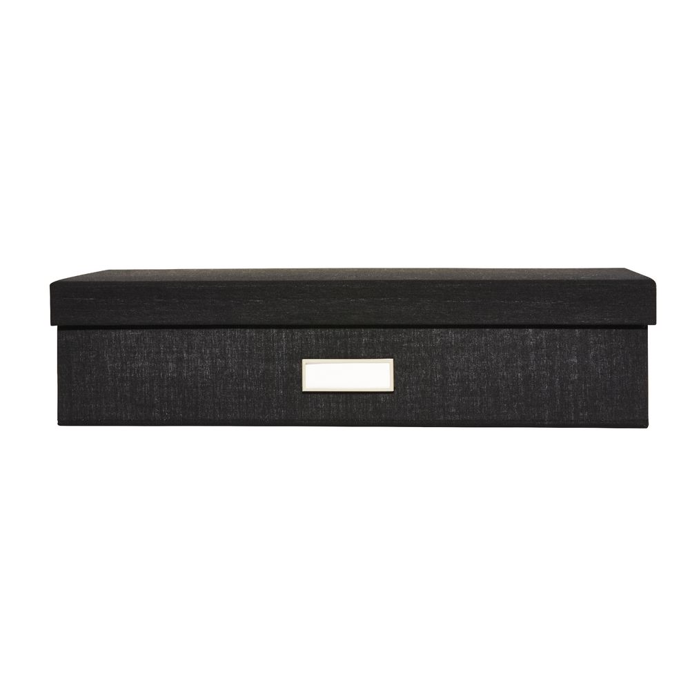 A3 Slim Cloth Document Box Black