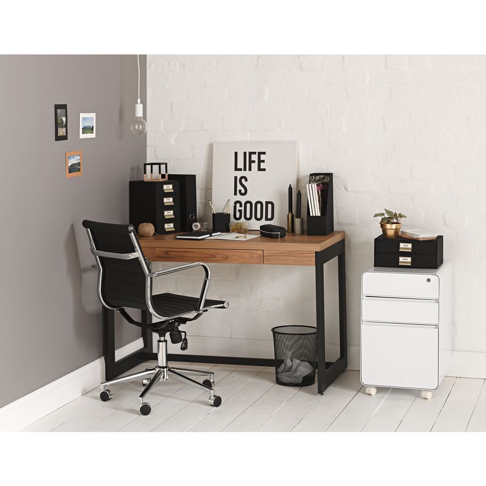 A3 Slim Cloth Document Box Black