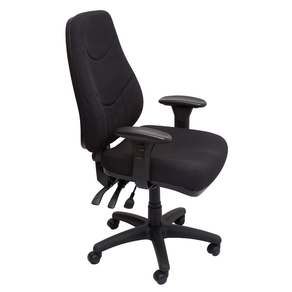 Furnx Ergonomic Executive Chair Fabric Black