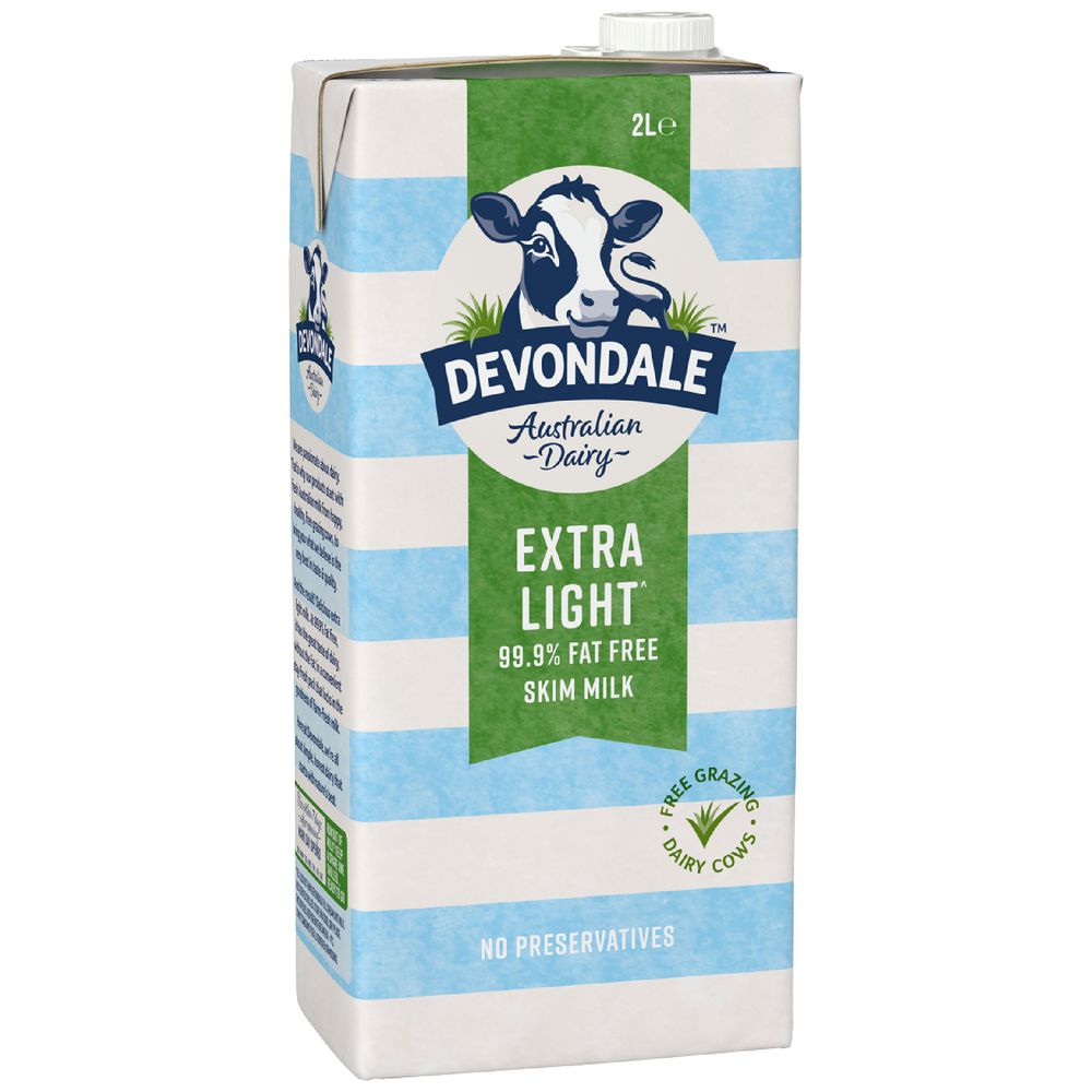 Devondale UHT Skim Milk 2L