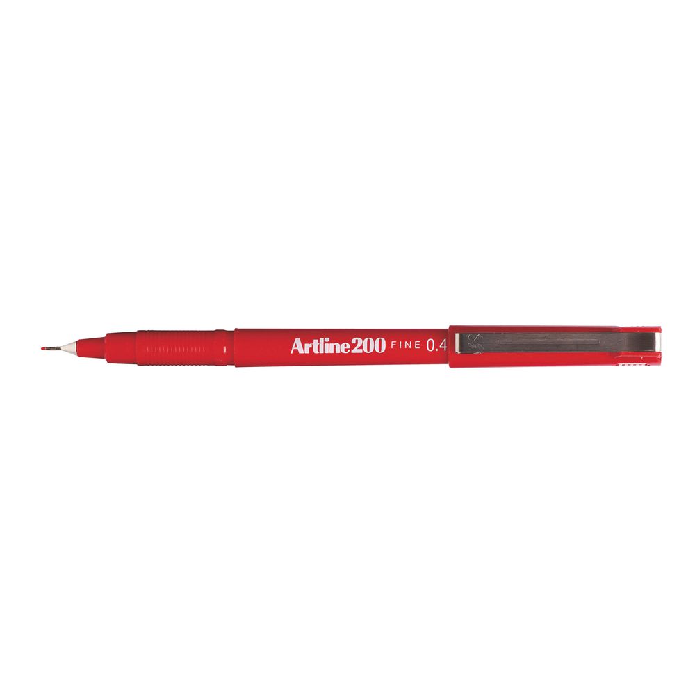 Artline 200 Fineliner 0.4mm Red