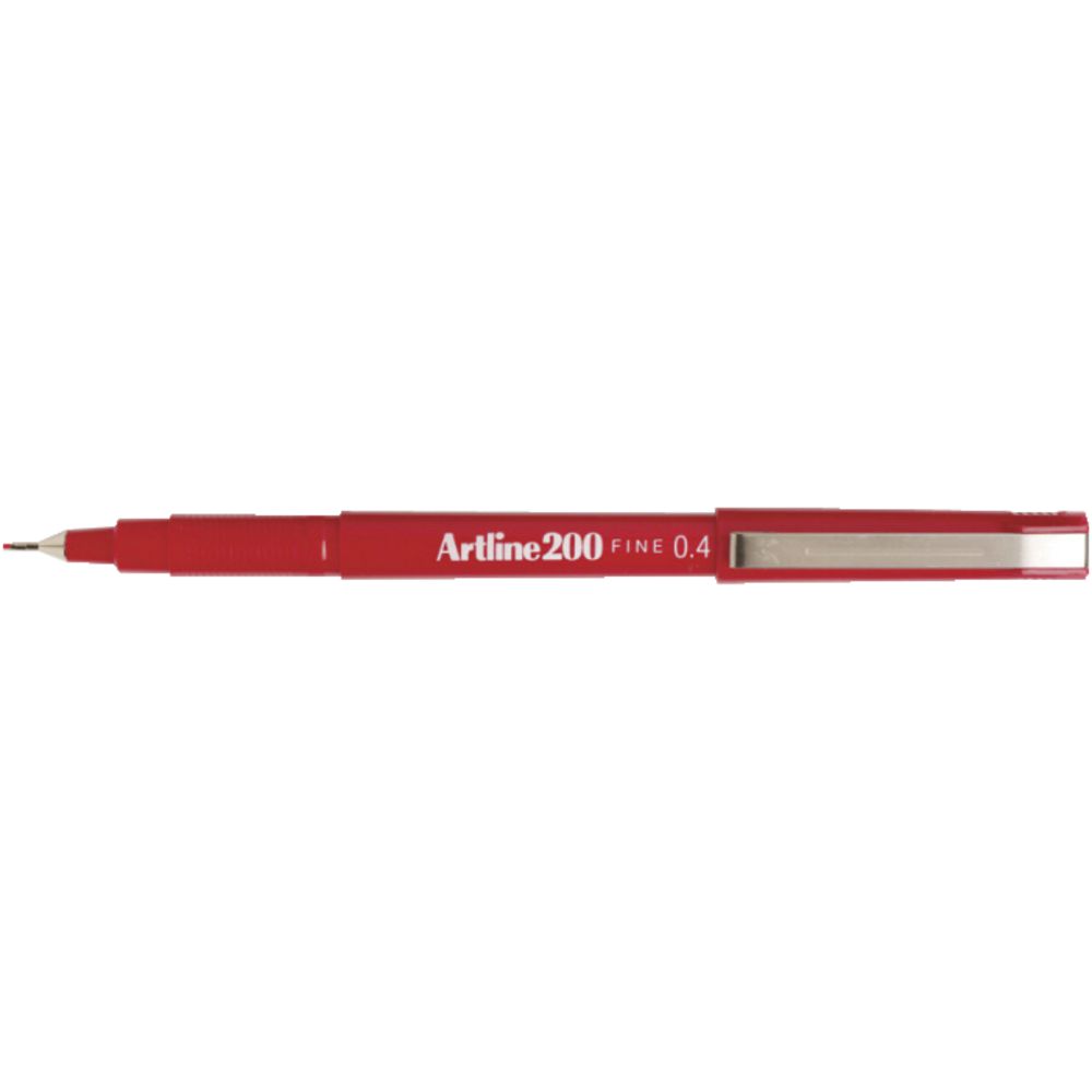 Artline 200 Fineliner Red