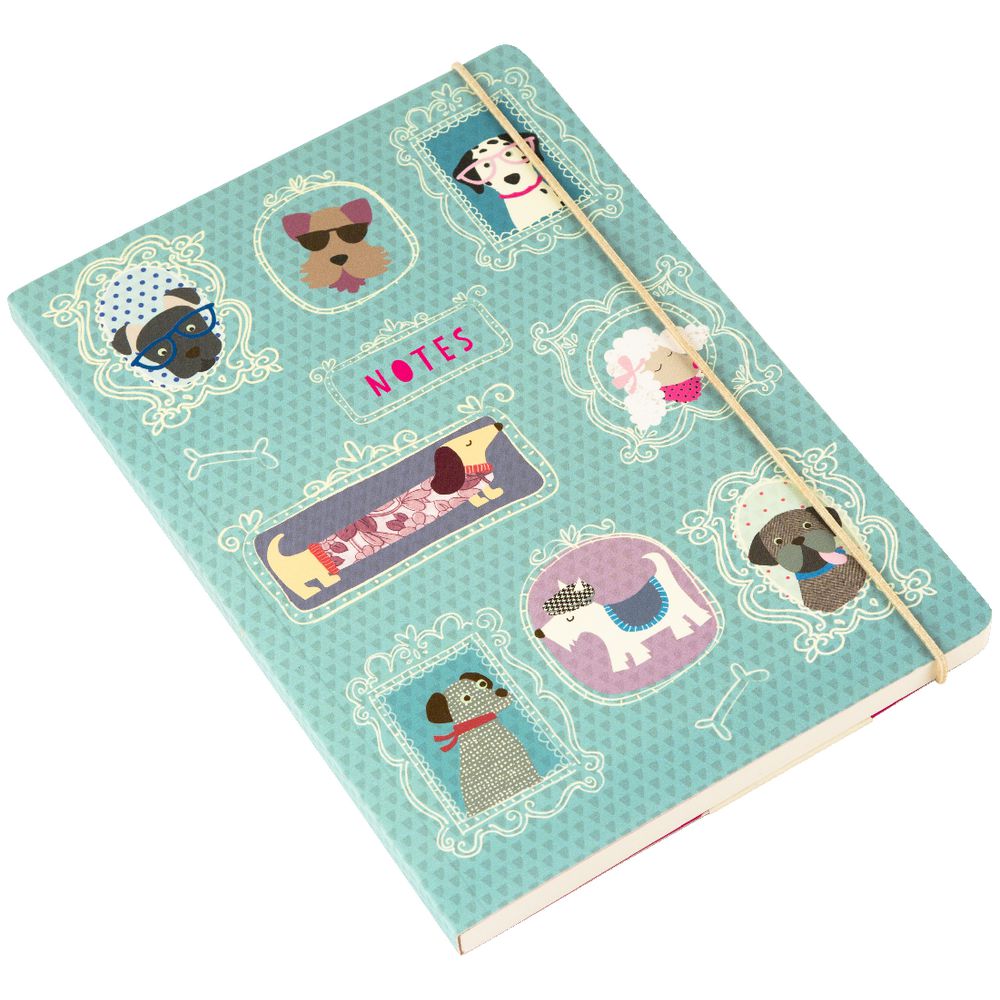 GO Stationery A5 Dog Notebook Light Blue