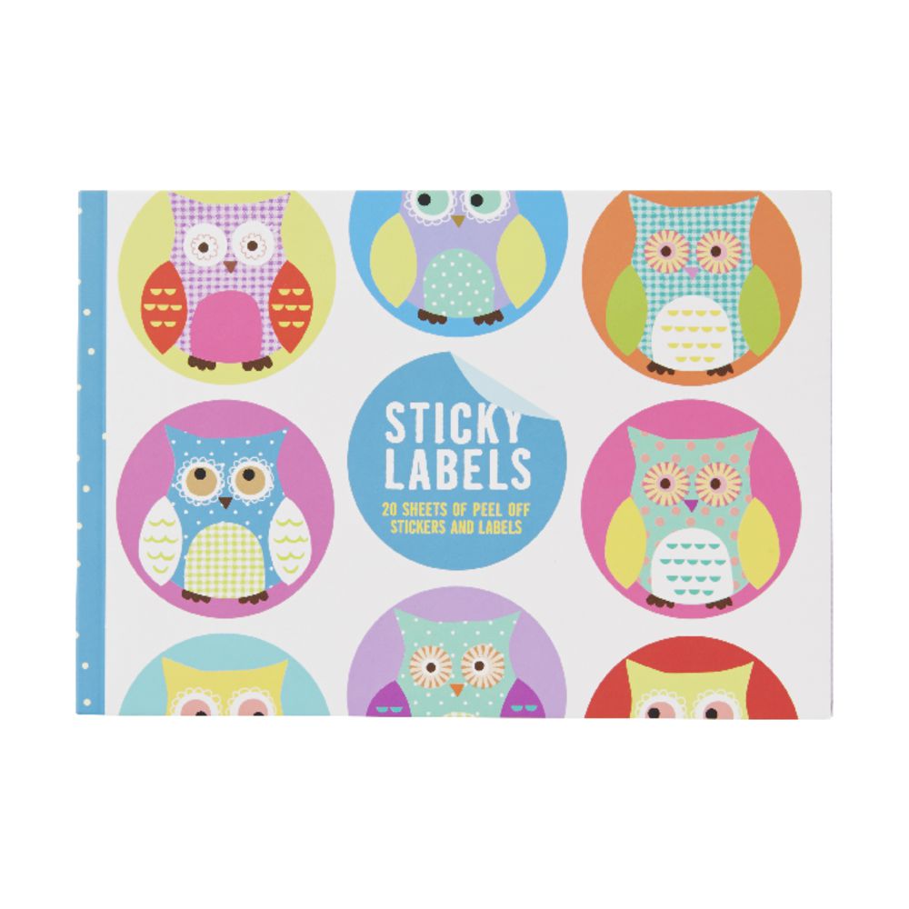 GO Stationery Sticky Labels Owls