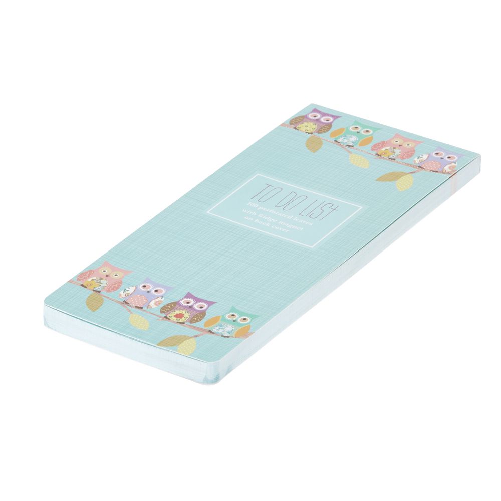 GO Stationery To Do List Pad Teal Owls