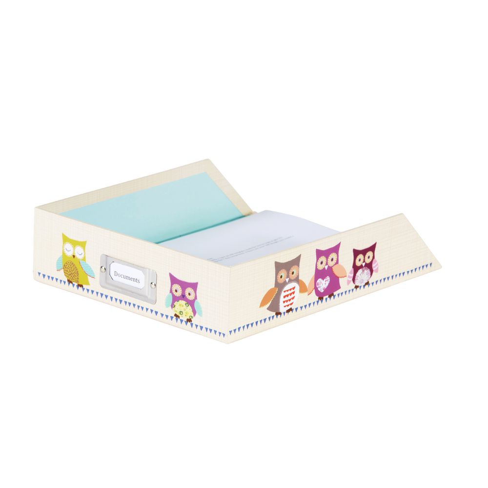 Owls Document Tray Beige