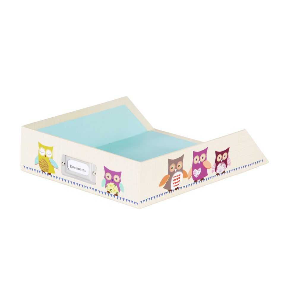 Owls Document Tray Beige