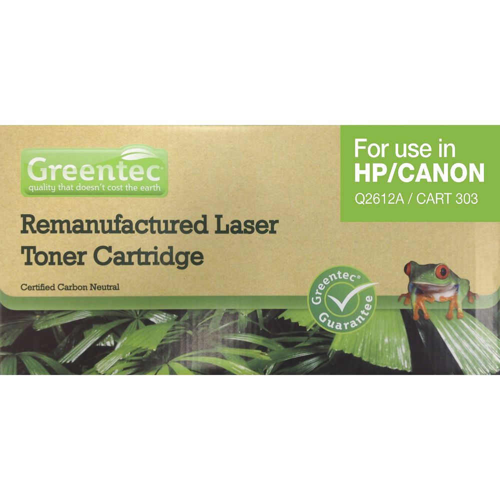 Greentec Toner Cartridge Black HP2612AREM