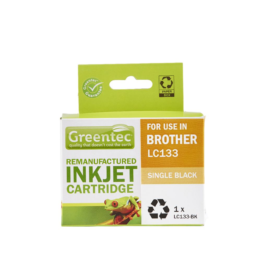 Greentec Alternative Brother LC133 Ink Black