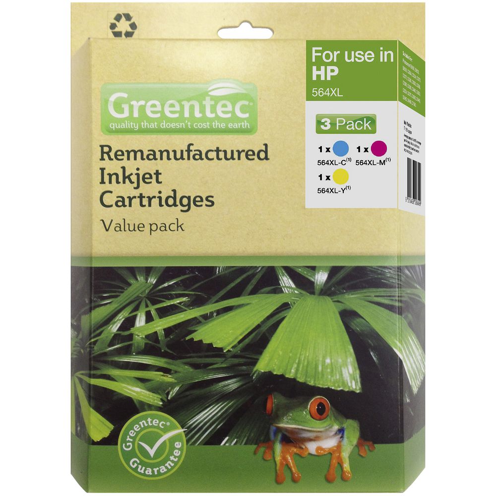 Greentec HP 564XL Ink Cartridge 3 Pack
